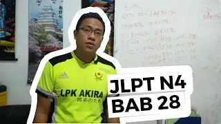 belajar bahasa jepang jlpt n4 bab 28 