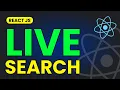 How to Implement Live Search in React JS Search Functionality in React JS