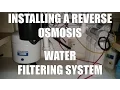 Installing a reverse osmosis water filter from APEC 5 stage RO-ES50