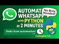 Automate WhatsApp Messages with Python in 2 Minutes pywhatkit Full Guide