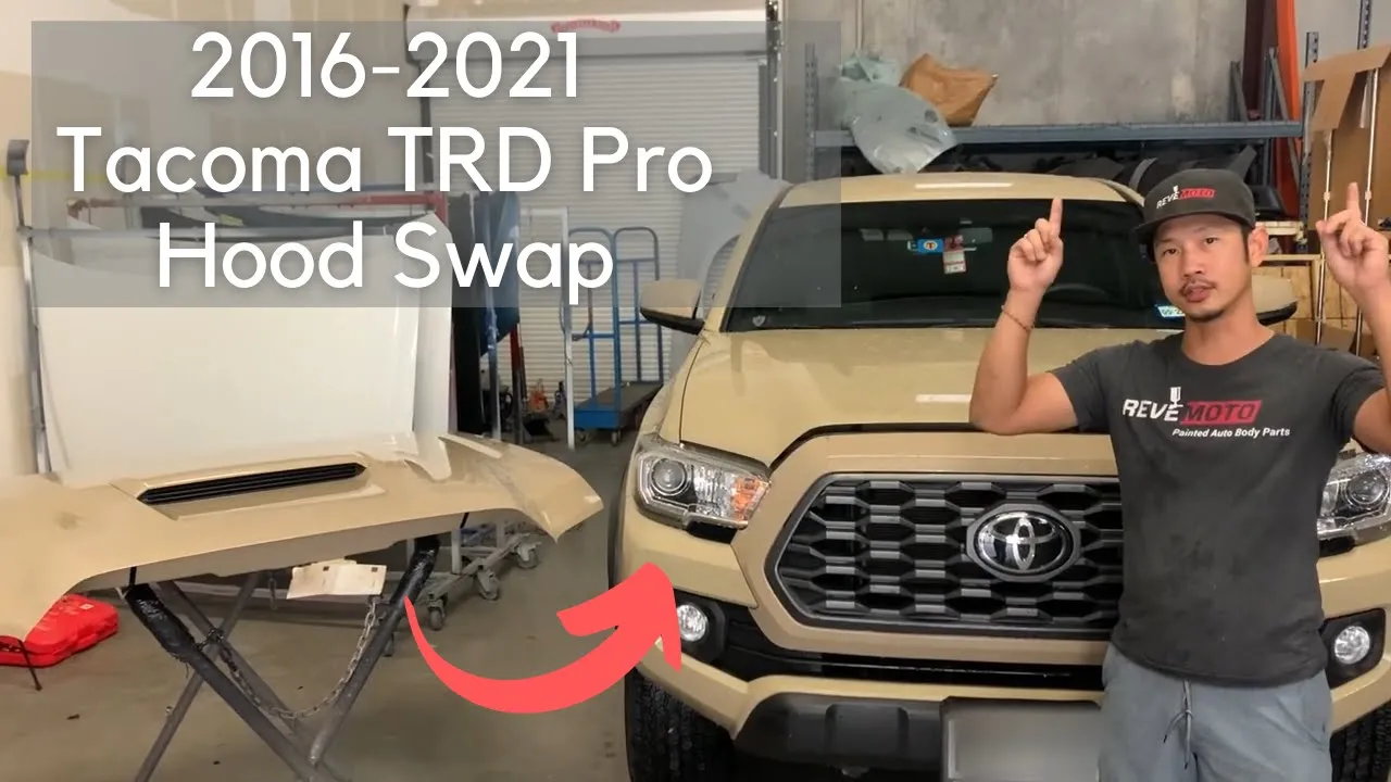 2016-2023 Toyota Tacoma Painted Hood Conversion (3rd Generation | TRD Hood Conversion | Aftermarket)