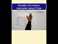 Simplify the expression using K-map