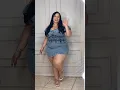 Download Lagu Plus size dresses, denim bodycon dress 👗 #curvy #plussize