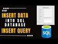 PHP-How To Insert Data InTo SQL Database-Urdu Get Knowledge