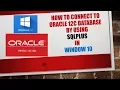 Connect to oracle database - how to connect to oracle database using sqlplus in windows