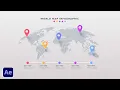 Create World Map Infographic Animations in After Effects