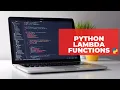 Python Lambda Functions Explained Tutorial Python for Beginners MLittleProgramming