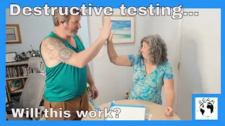 Destructive testing our new countertop Episode 49 #catamaranrefit