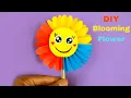 DIY Blooming Flower How To Make Paper Toys Kids Fun Paper Toys Paper Craft