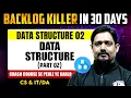 Data Structure 02 Data Structure Part 02 CS IT DA GATE 2025 Crash Course