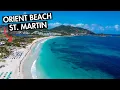 ORIENT BEACH From Above St Martin Drone Fly