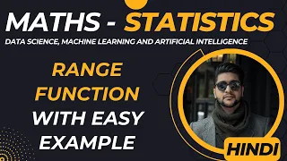 Range Function Range Function in Python Maths and Statistics Tutorial Datacode with Sharad