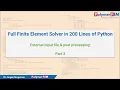 Full Finite Element Solver in 200 Lines of Python