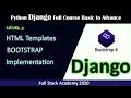 Python Django Tutorial in Hindi Urdu How to use Bootstrap HTML Templates in Django