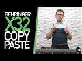Behringer X32 How to Copy Paste Channels