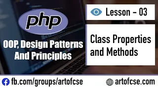 Object Oriented PHP Bangla Tutorial - 03 Class Properties and Methods