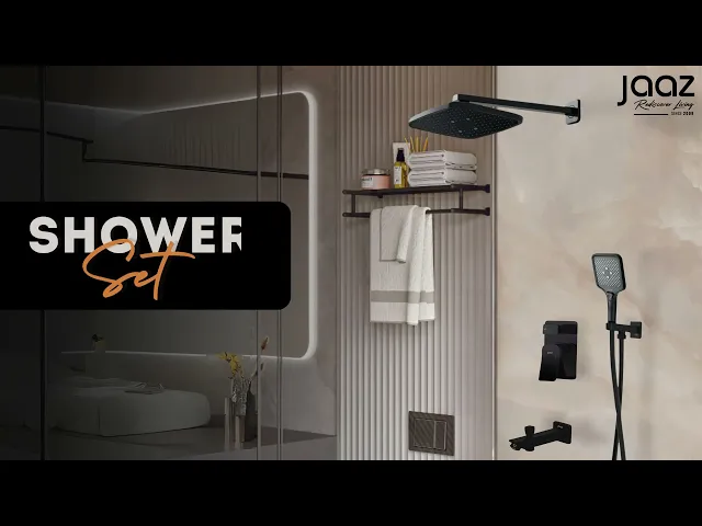 SHOWER MIXER SET | Black