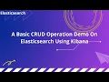 A Basic CRUD Operation Demo On Elasticsearch Using Kibana