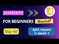 Ajax in JavaScript Telugu Ajax Ajax example in JavaScript JavaScript tutorial for beginners