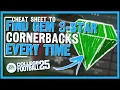 Cheat Sheet to Find 3-Star Gem CBs in College Football 25