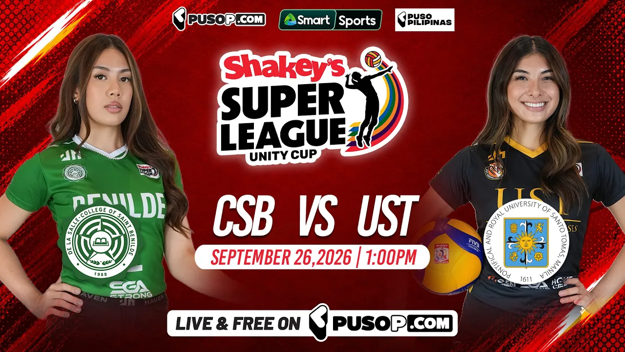 Shakey’s Super League Unity Cup 2026 | CSB vs UST 2026-09-26 07:11
