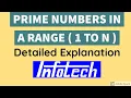 Print Prime Numbers from 1 to N in Python with Detailed Tracing on Board Easy Method programming