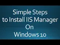 How to Install IIS Server In Windows 10 and Create a Website - RushTime.in