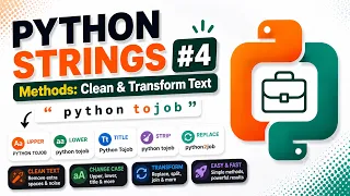 Python String Methods You MUST Know - upper split join replace More