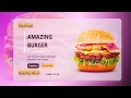Fast Food Burger Website with HTML CSS Step by Step Coding