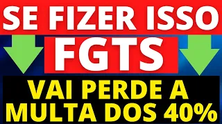 FGTS! FEZ ANTECIPAÇÃO DO SAQUE ANIVERSÁRIO, E PERDEU A MULTA DOS 40%!
