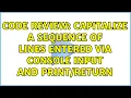 Code Review Capitalize a sequence of lines entered via console input and