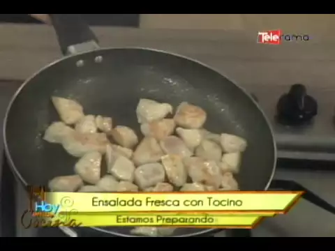 Ensalada fresca con tocino