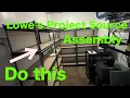 How to assemble Lowes Project source 5 shelf unit