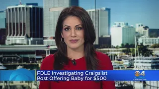 FDLE Investigating Craigslist Post Offering Baby For 500