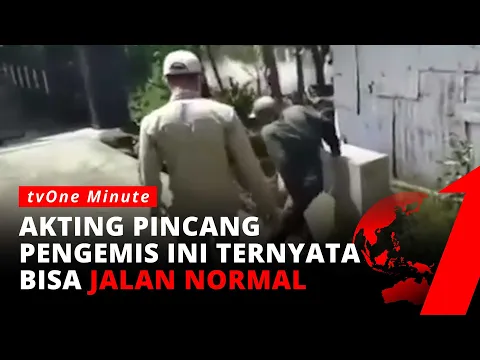 Modus Pengemis Pura pura Pincang, Bisa Jalan Normal saat Ditangkap