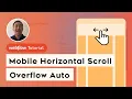 Mobile Horizontal Scroll in Webflow using Overflow Auto
