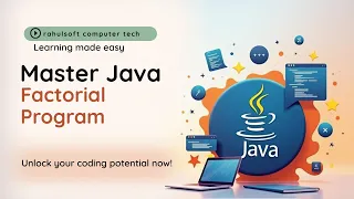 Factorial Program In Java Using Scanner Class Lec 15