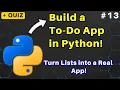 Build a To-Do List App in Python Lists Project - Part 4