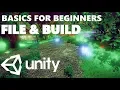 FILE MENU BUILD SETTINGS HOW TO USE UNITY 3D UNITY BASICS FOR BEGINNERS 25