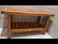 AquaTeak The Original 36 Spa Teak Shower Bench with Shelf Review