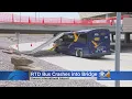 RTD Bus Hits Low-Clearance Bridge At Airport