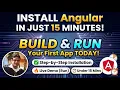 Angular 20 Tutorial for Beginners Install Create Run Your First Application Step by Step