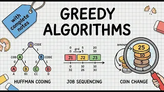 Huffman Coding Job Sequencing Coin Change Greedy Algorithms DSA