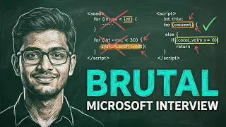 Mock Microsoft Coding Interview the feedback was BRUTAL