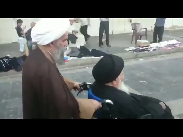 ⁣قبل وفاته بأيام، آية الله المدقق الورع السيد محمد تقي القمي قدس الله سره.