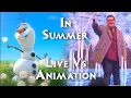 Frozen In Summer Live Vs Animation Side By Side Comparison Josh Gad
