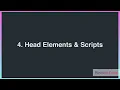 Head Elements and Scripts in HTML HTML 5 HTML Full Course