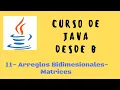 11 Arreglos Bidimensionales Matrices Curso de desde cero