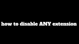 How to Disable ANY Extensions GoGuardian Securly etc