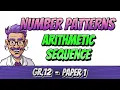 Arithmetic Sequence Tn Exam Question - Grade 12 Revision Paper 1 Part 11 of 34